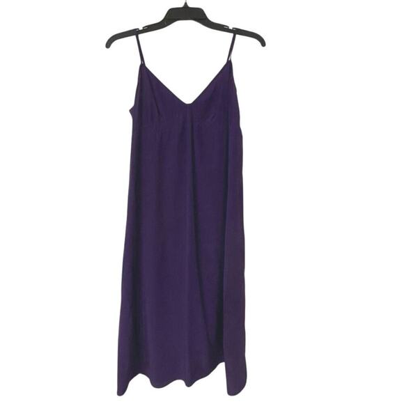 Twelfth Street By Cynthia Vincent Y2K Silk Slip Dress Purple Jewel Tone Small - Picture 5 of 11